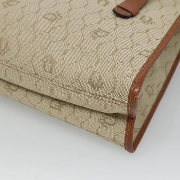 DIOR Honeycomb Canvas Shoulder Bag Beige Gold - Picture 15 of 16